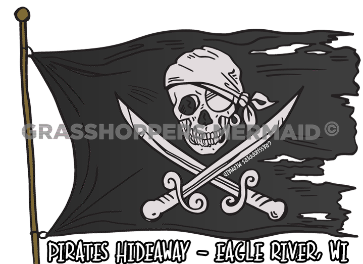 Pirate flag Black Sea 1,5m