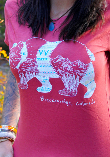 Women's Bamboo Aztec Bear Shirt