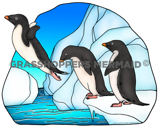 Adélie penguin Jump