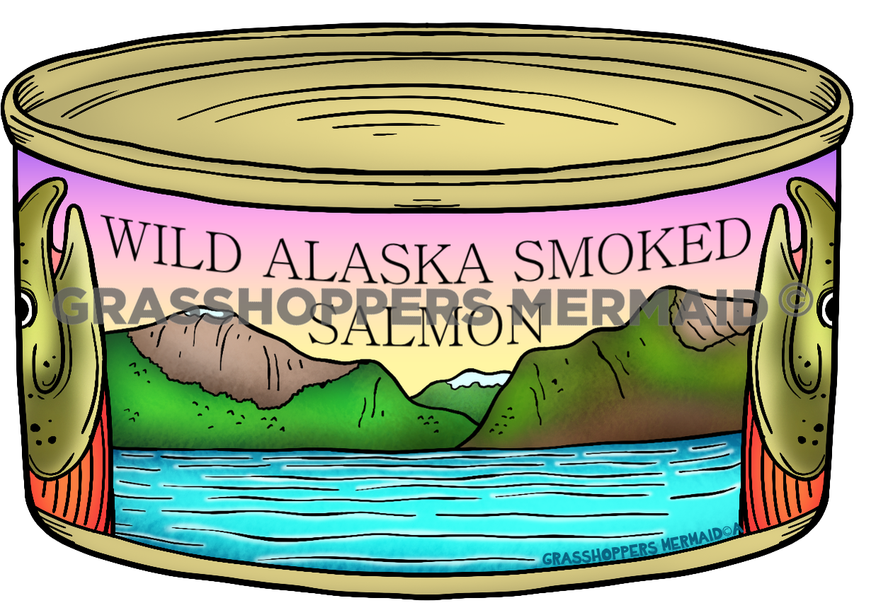 Alaskan Smoked Salmon Can