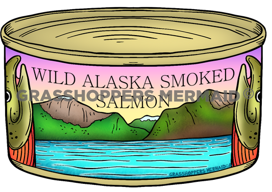 Alaskan Smoked Salmon Can