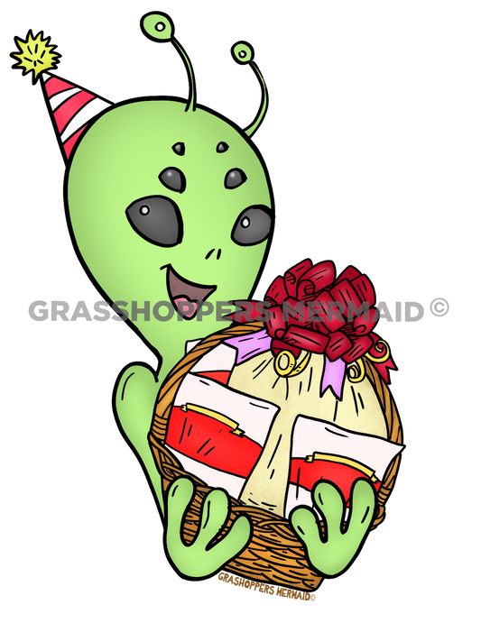 Alien Birthday Basket