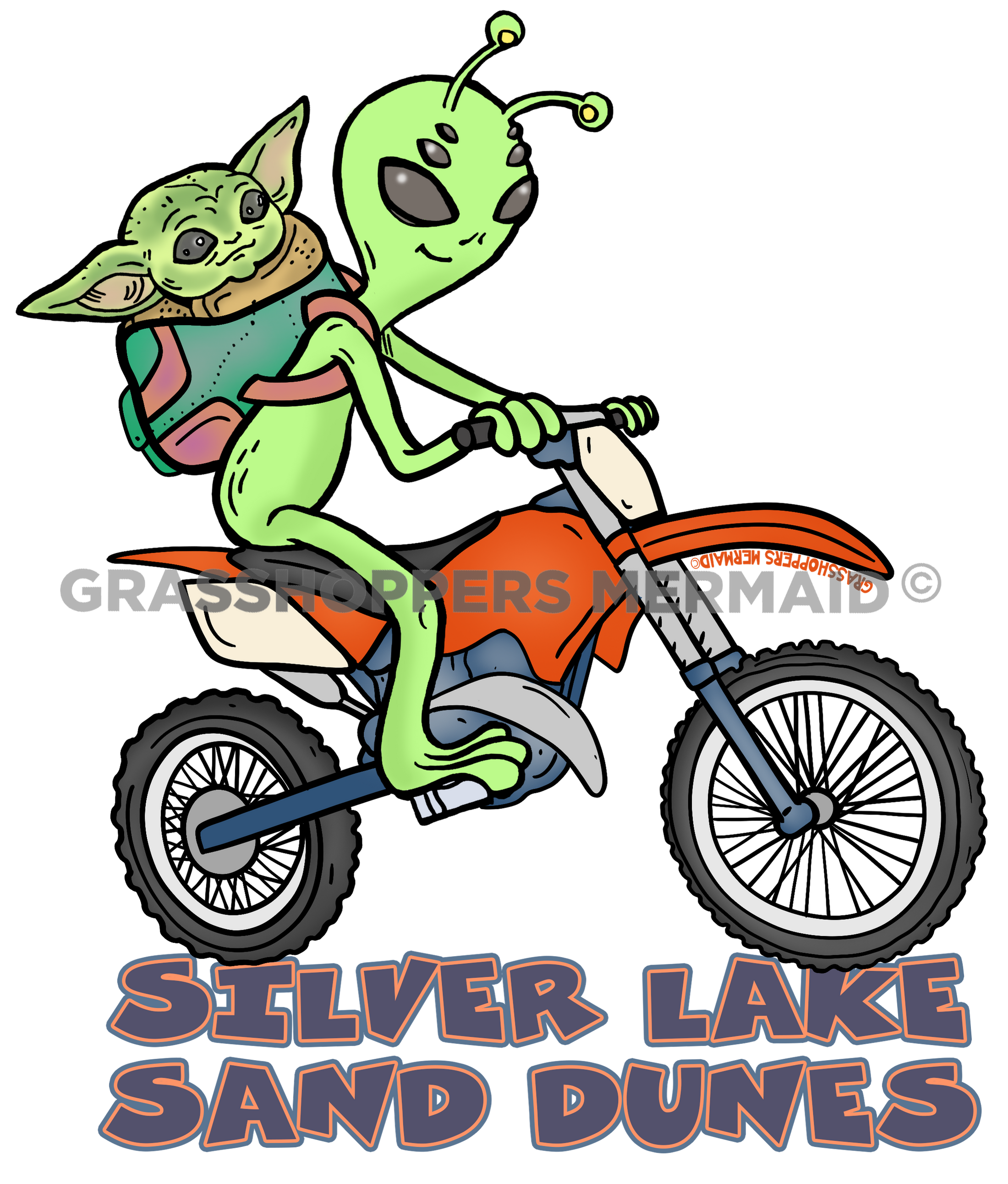 Alien Dirt Bike Yoda