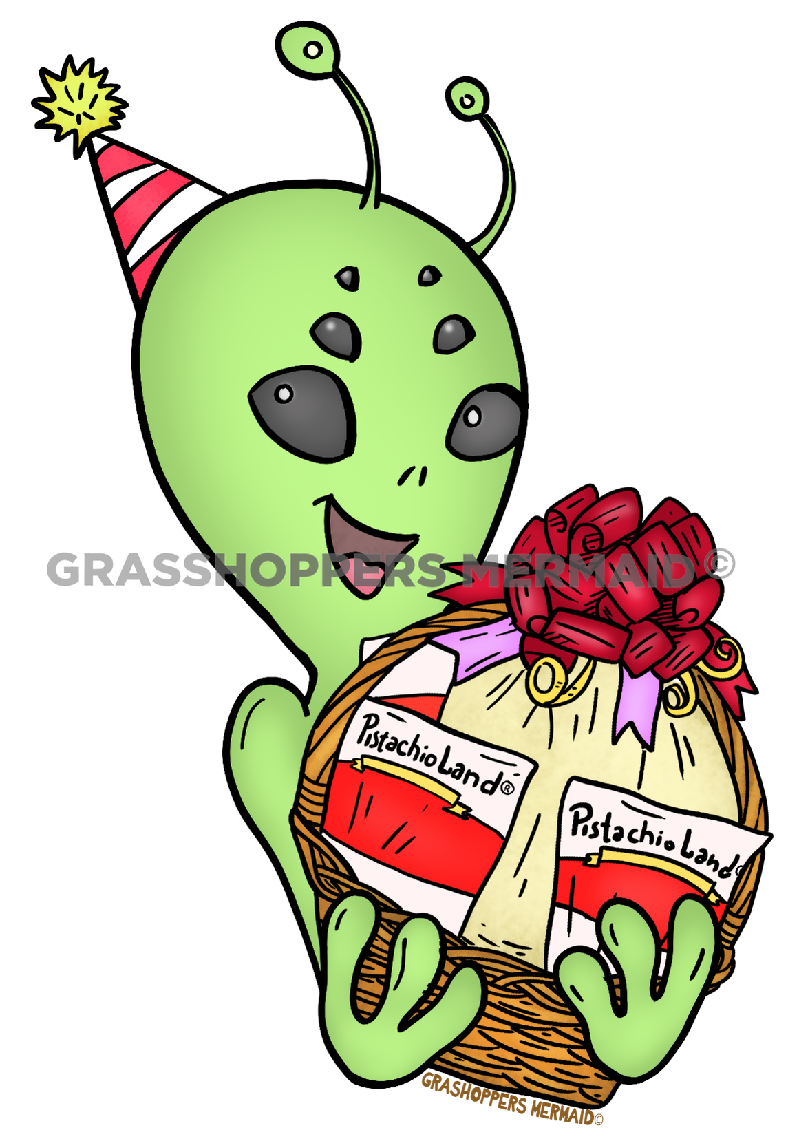 Alien Birthday Basket