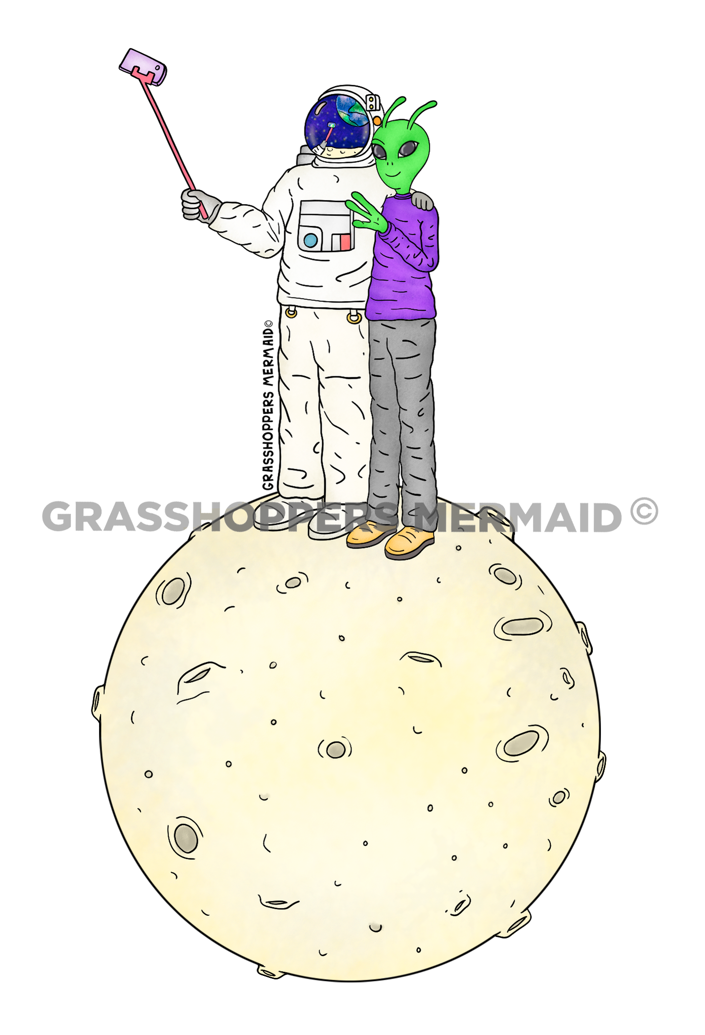 Alien & Astronaut Selfie
