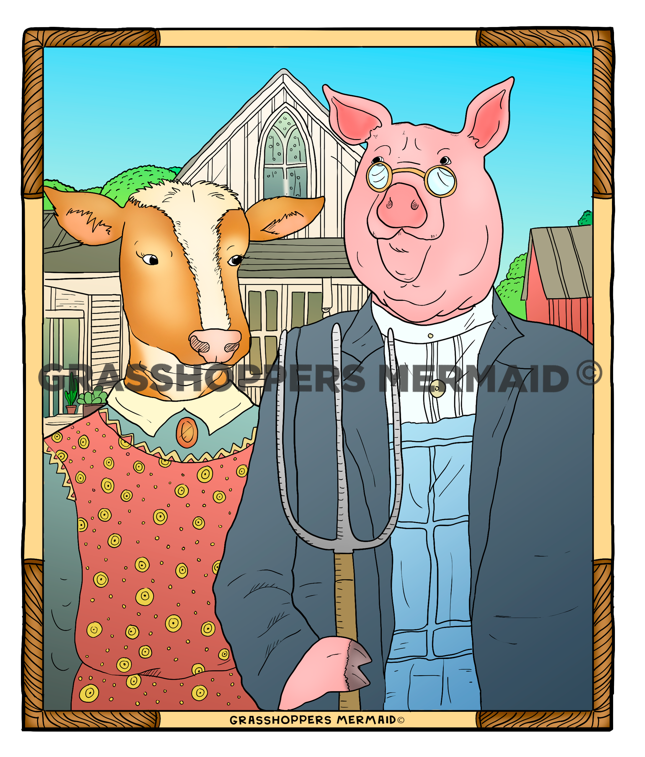 American Gothic Farm Addition