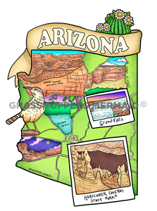 Arizona Parks State Map