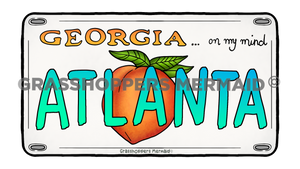 Atlanta License Plate