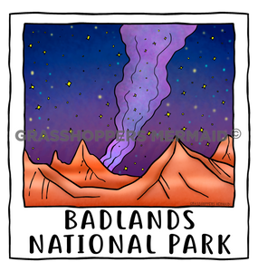 Badlands Night Polaroid