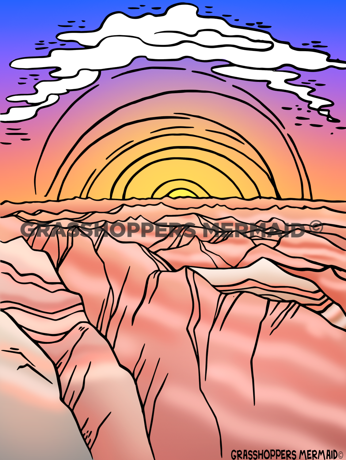 Badlands Sunset