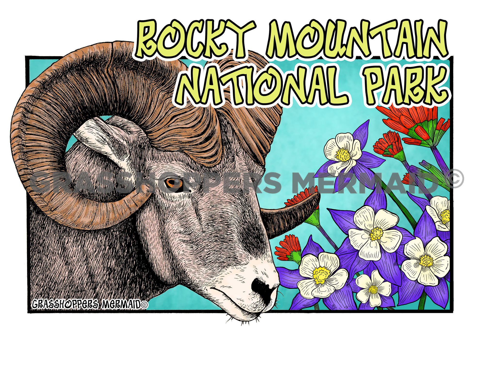 Bighorn Sheep Paintbrush