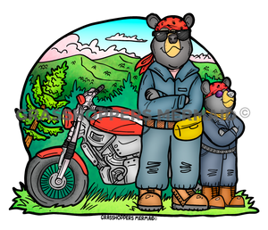 Biker Bear Family