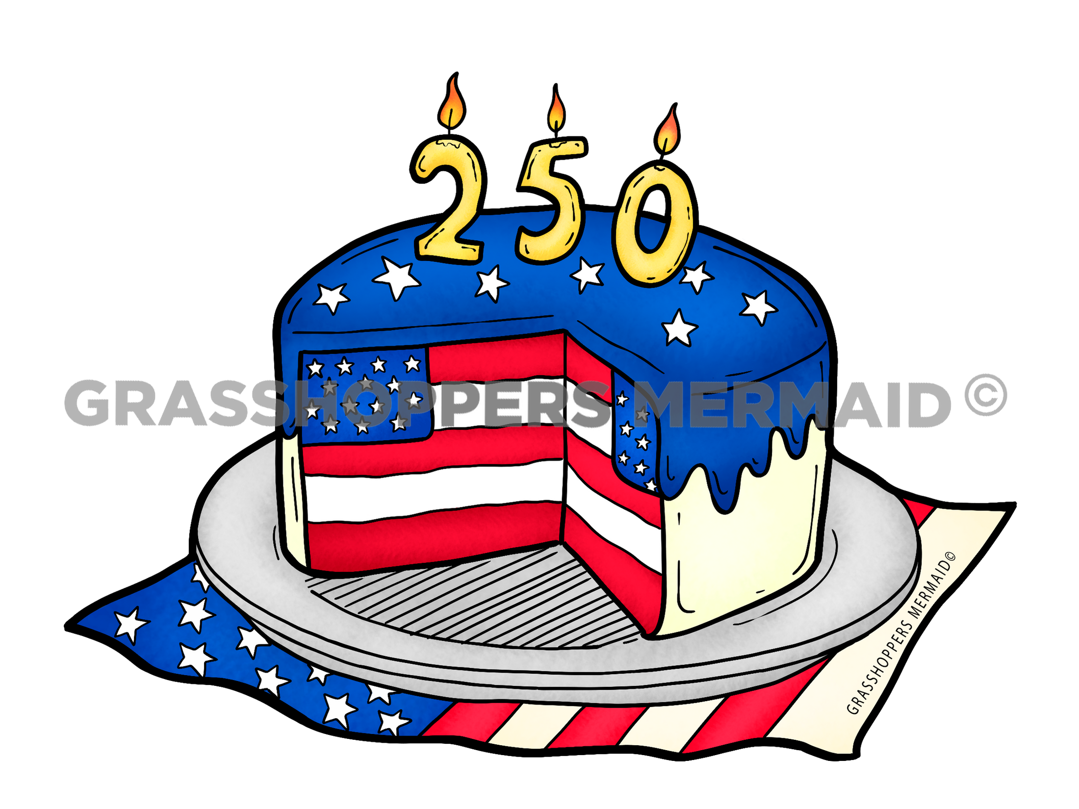 250th Patriotic Cake