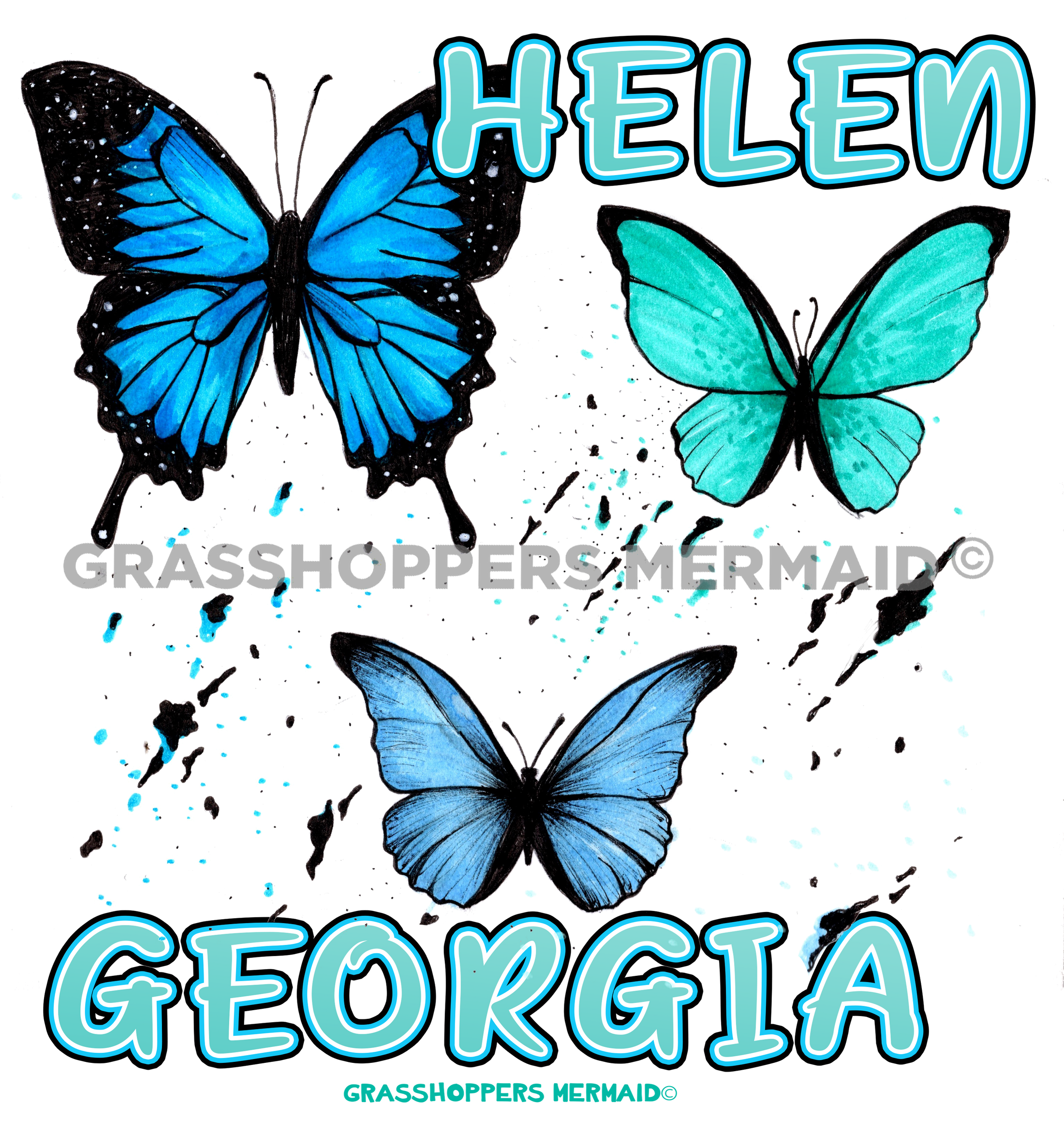 Blue Butterfly Trio