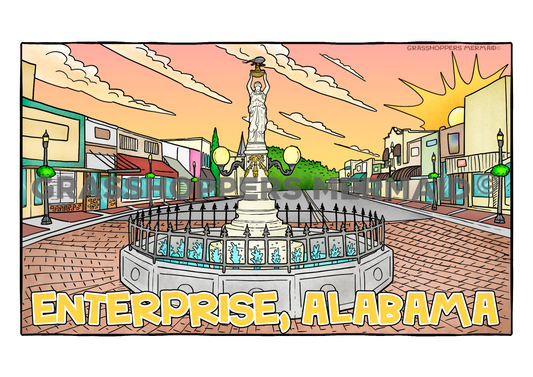 Boll Weevil City Scene