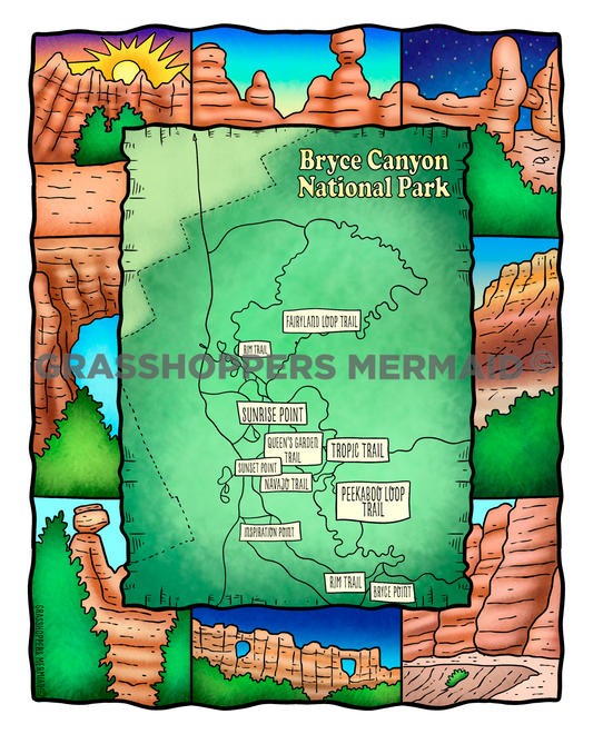 Bryce Canyon Map