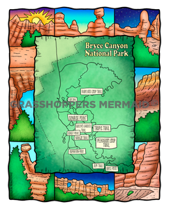 Brymore Map Bryce Canyon Map