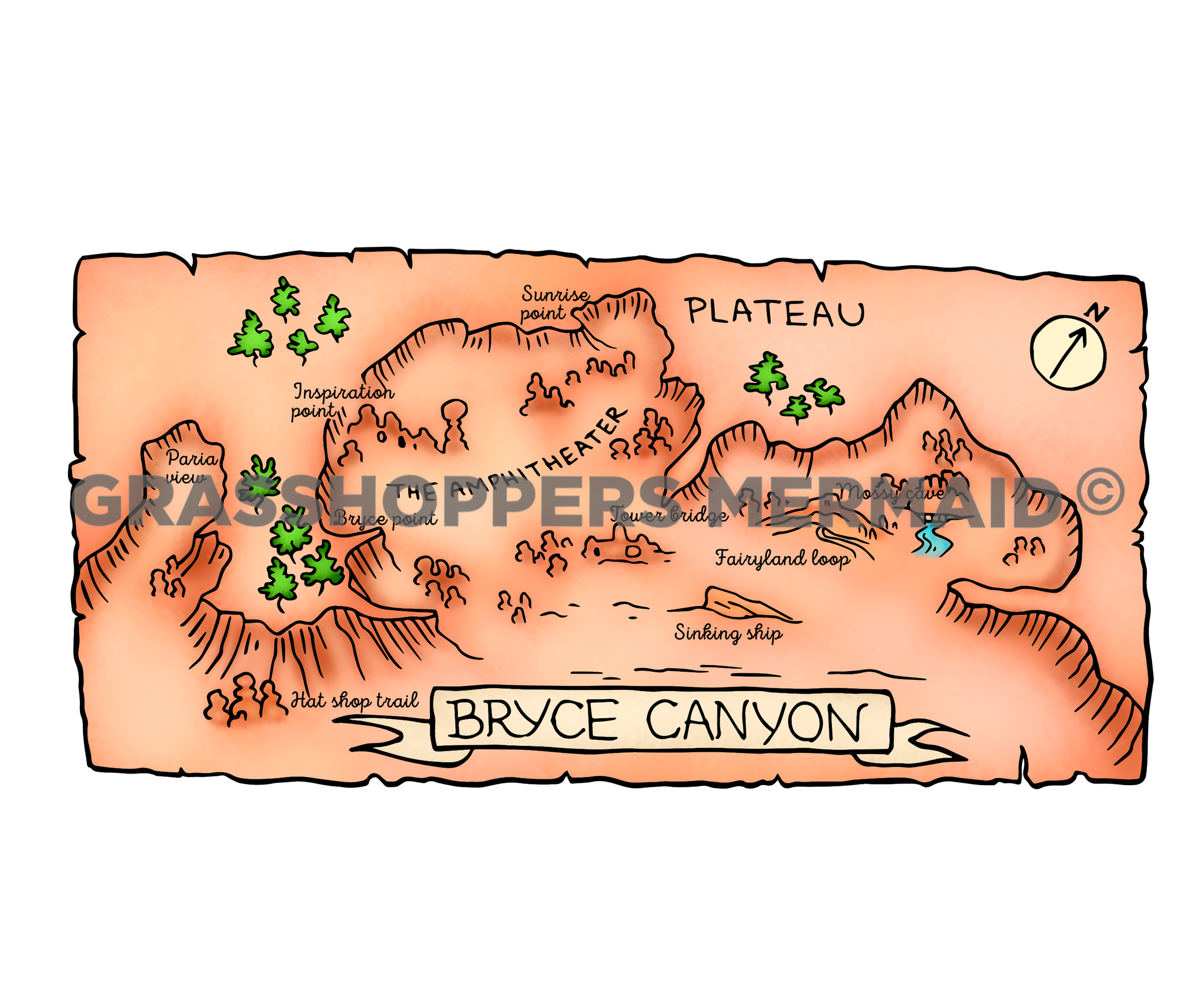 Bryce Canyon Trail Map