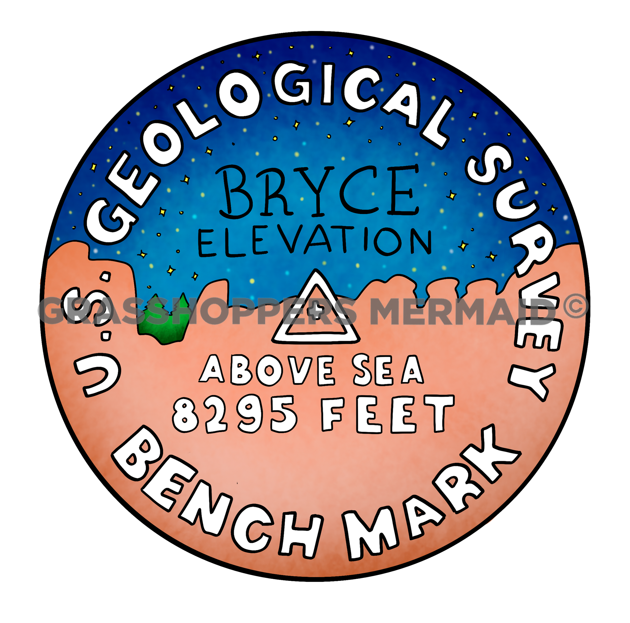Bryce Canyon Survey Marker Night