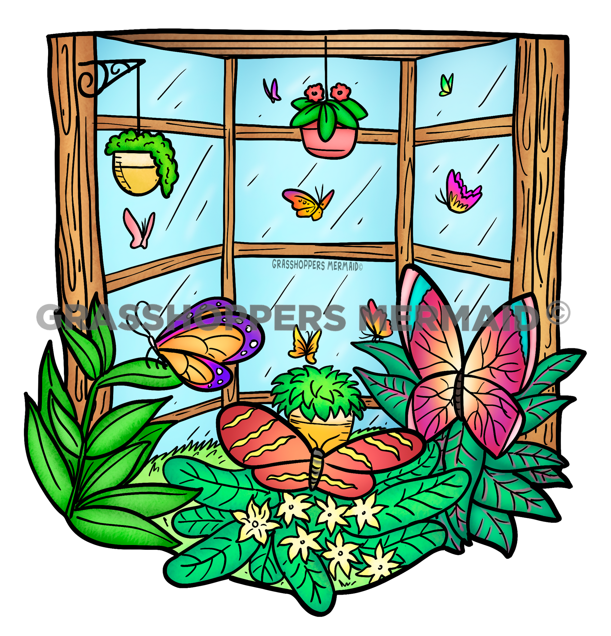 Butterfly Garden Window