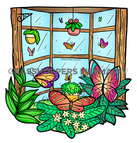 Butterfly Garden Window