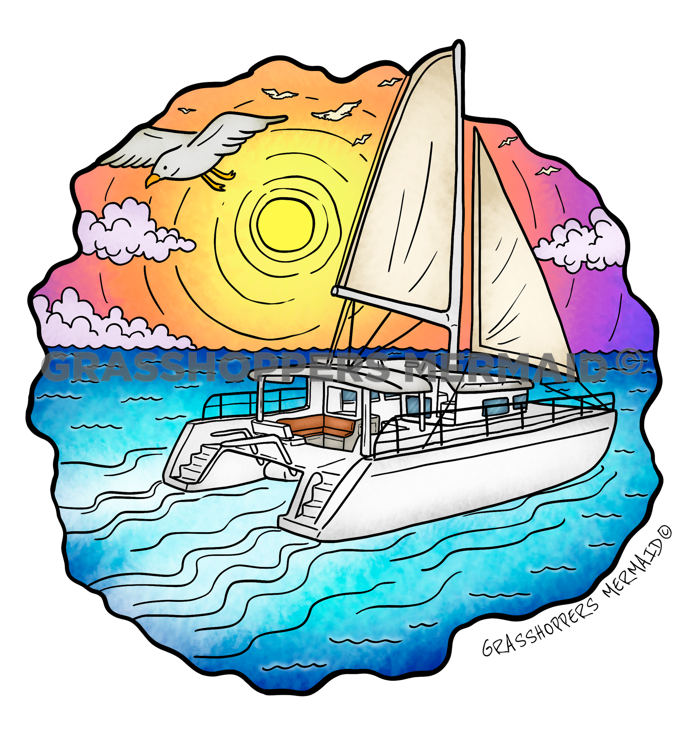 Catamaran Sunset