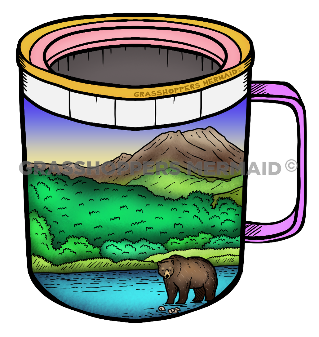 Camping Bear Mug