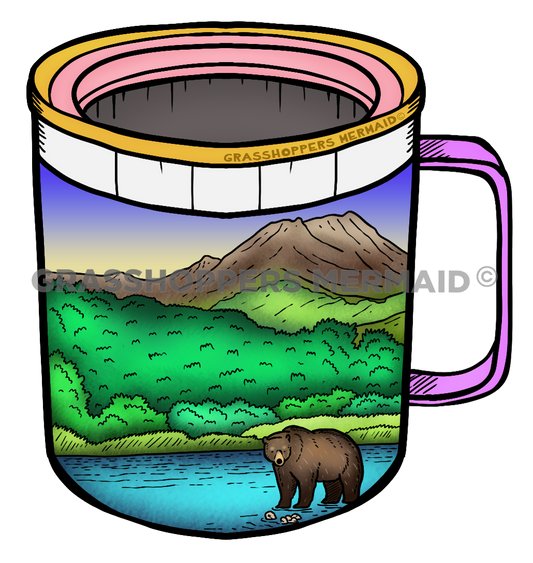 Camping Bear Mug