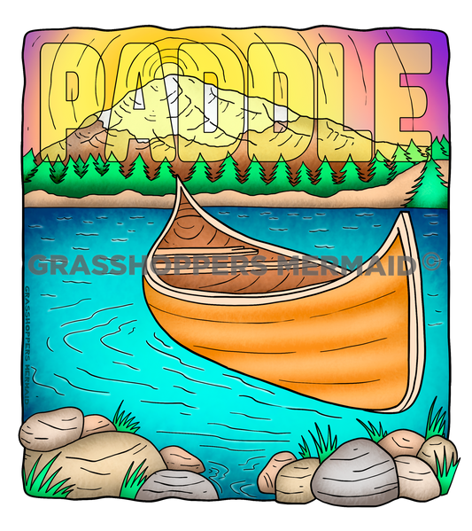 Canoe Paddle Mountains