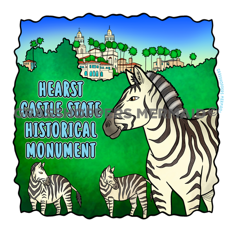 Hearst Castle & Zebras