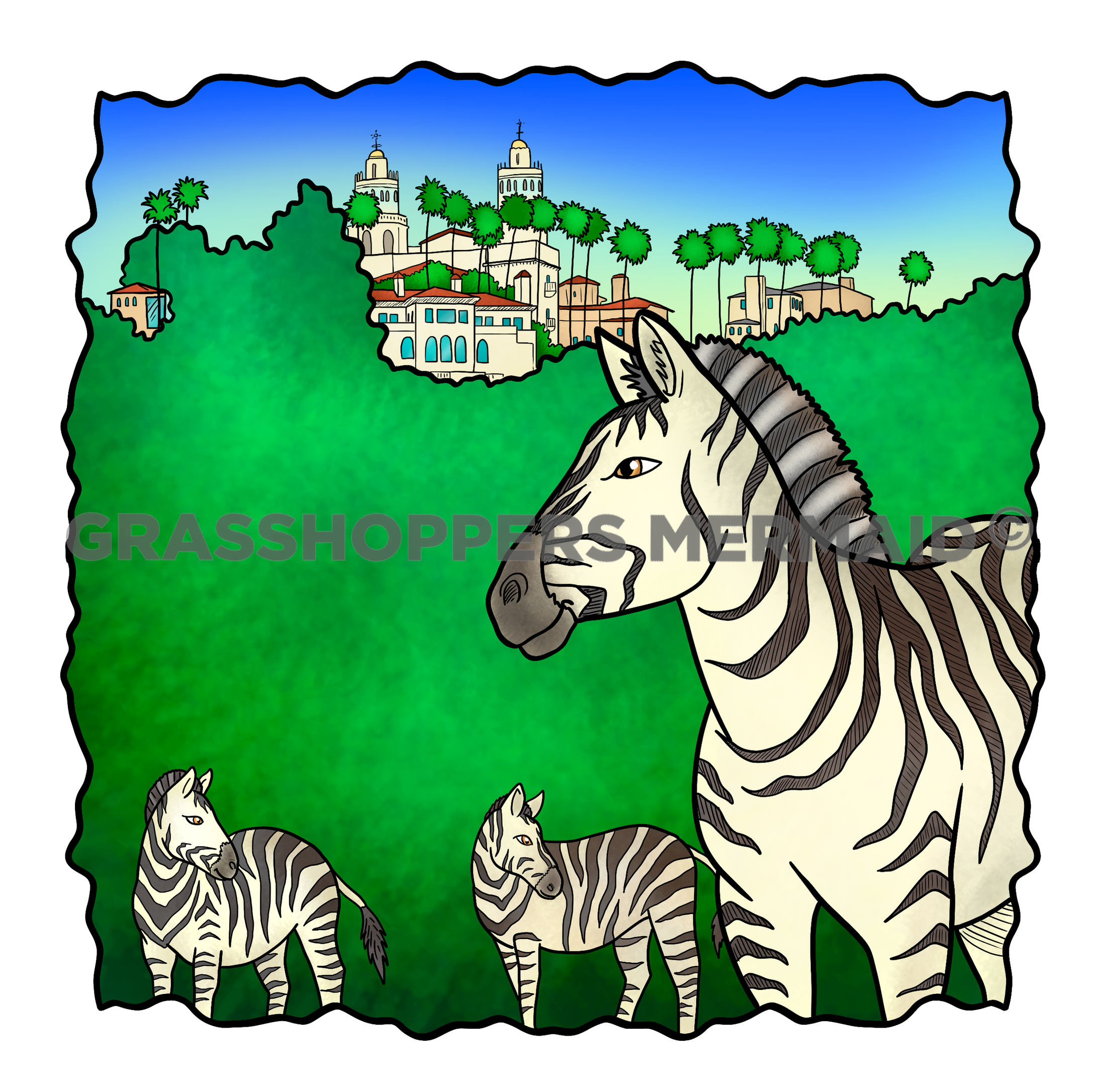 Hearst Castle & Zebras