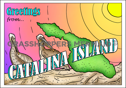 Catalina Island Postcard