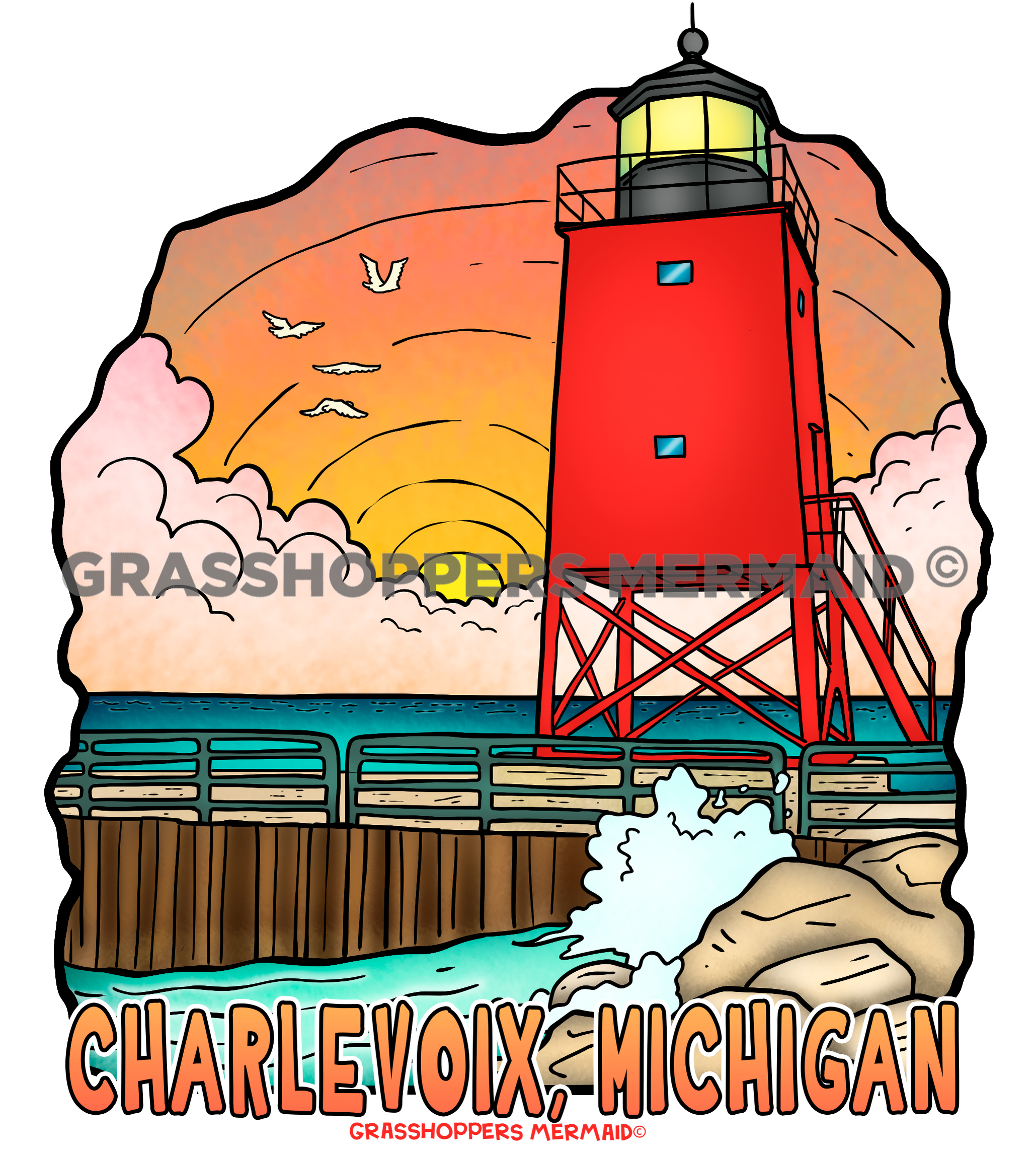 Charlevoix South Pier Lighthouse