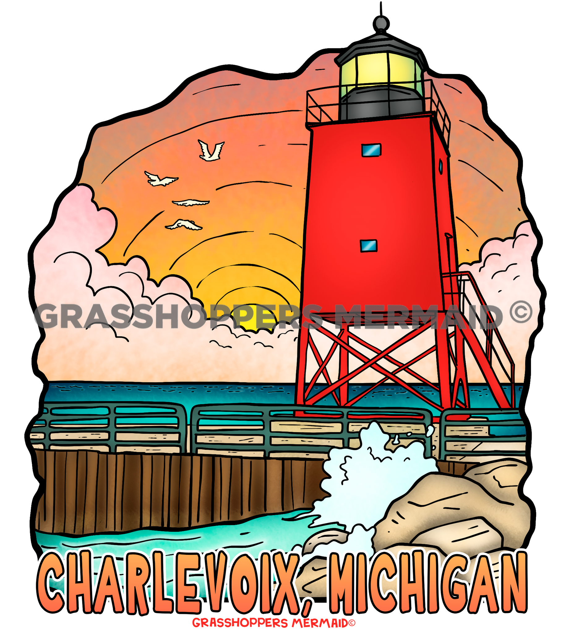 Charlevoix South Pier Lighthouse
