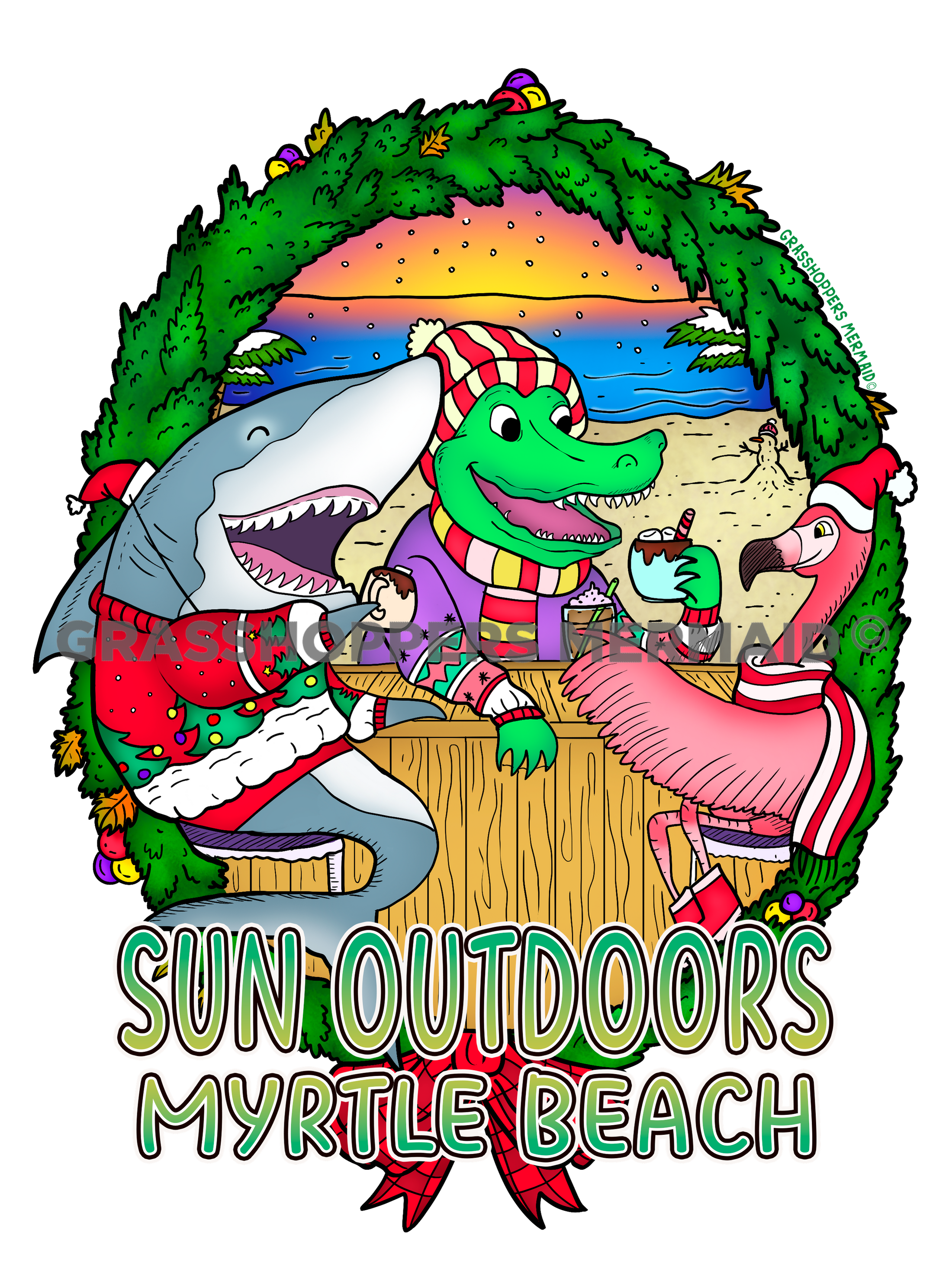 Christmas Beach Bar