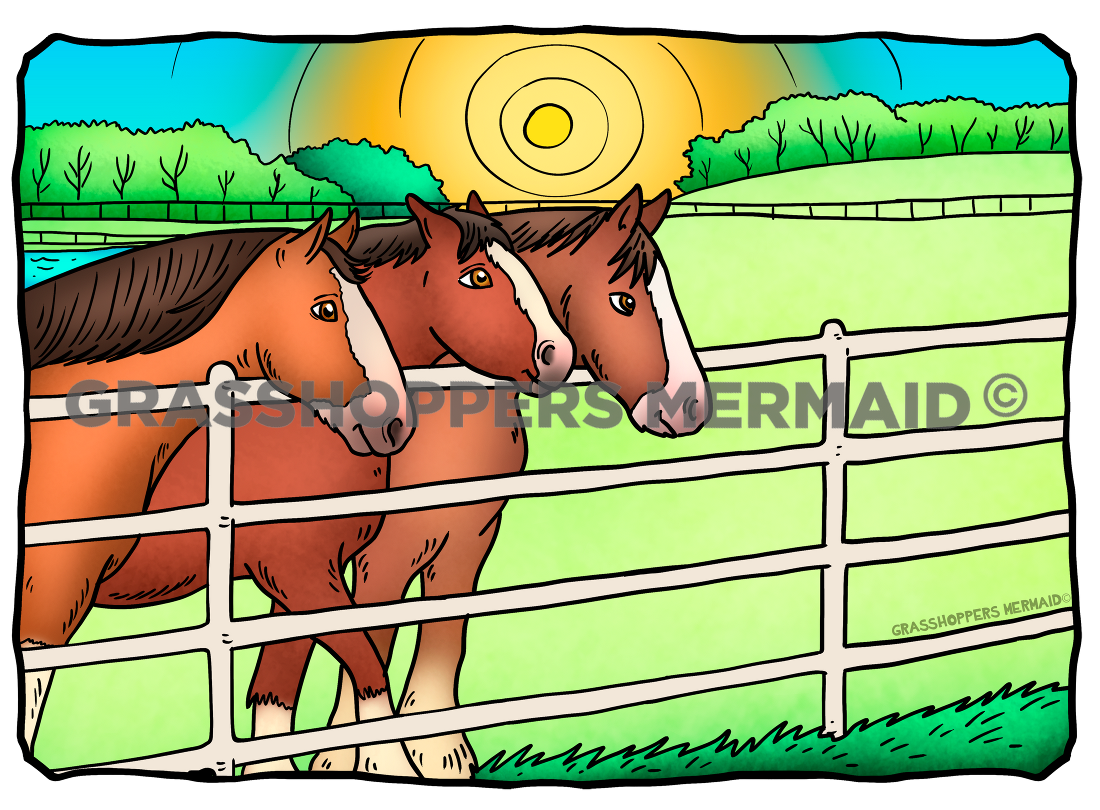 Clydesdale Farm Trio