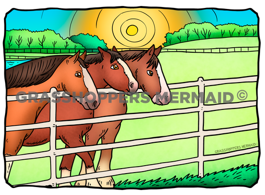 Clydesdale Farm Trio