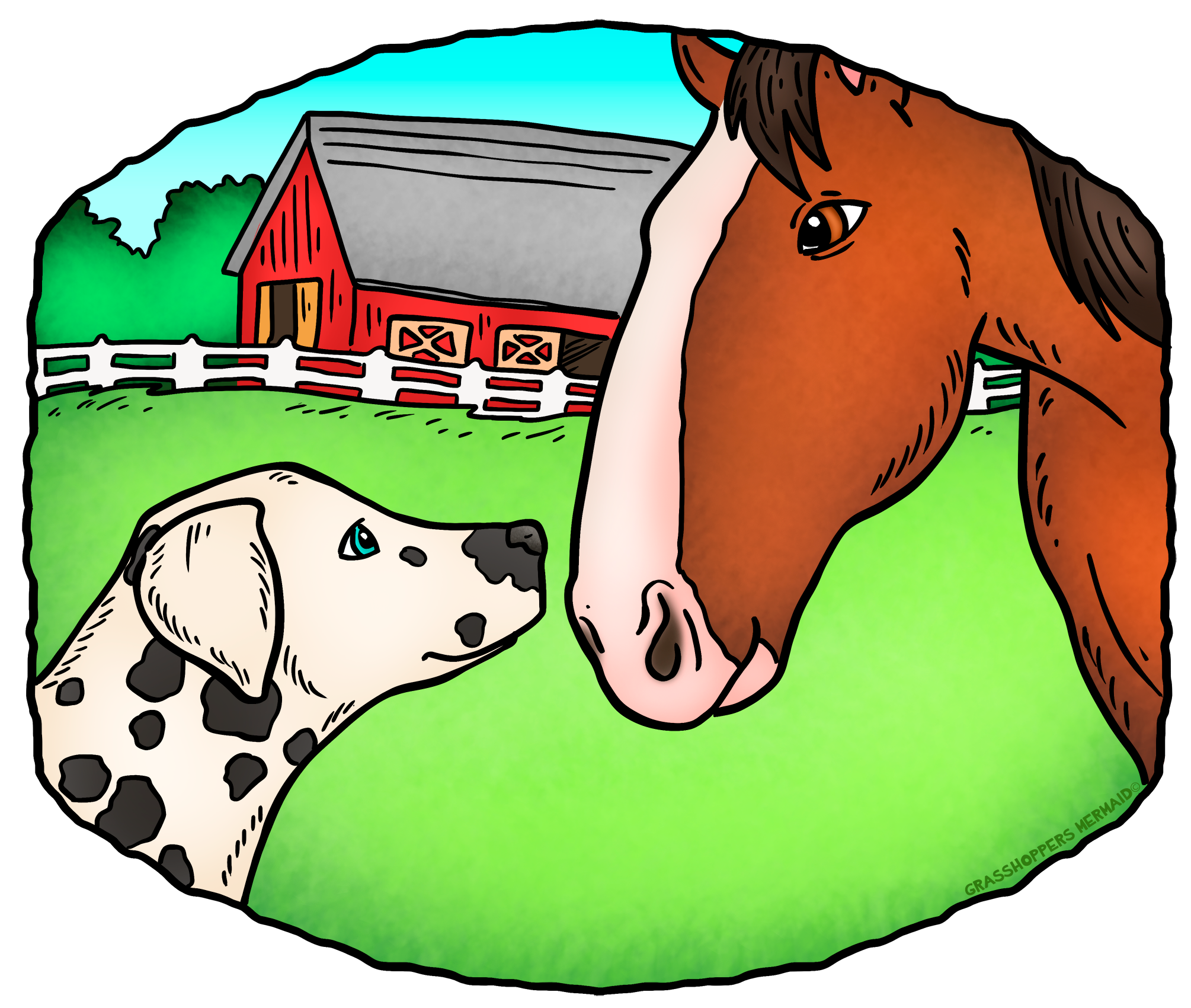 Dalmation & Horse