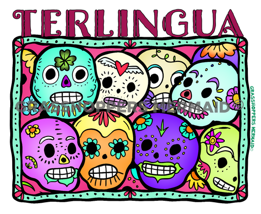 Day of the Dead Skull Collage