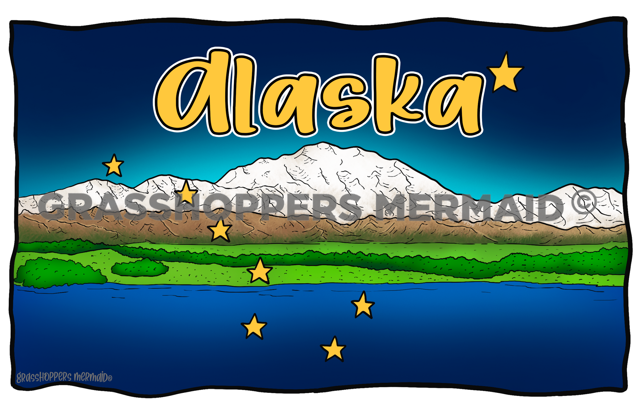 Denali Alaska Flag