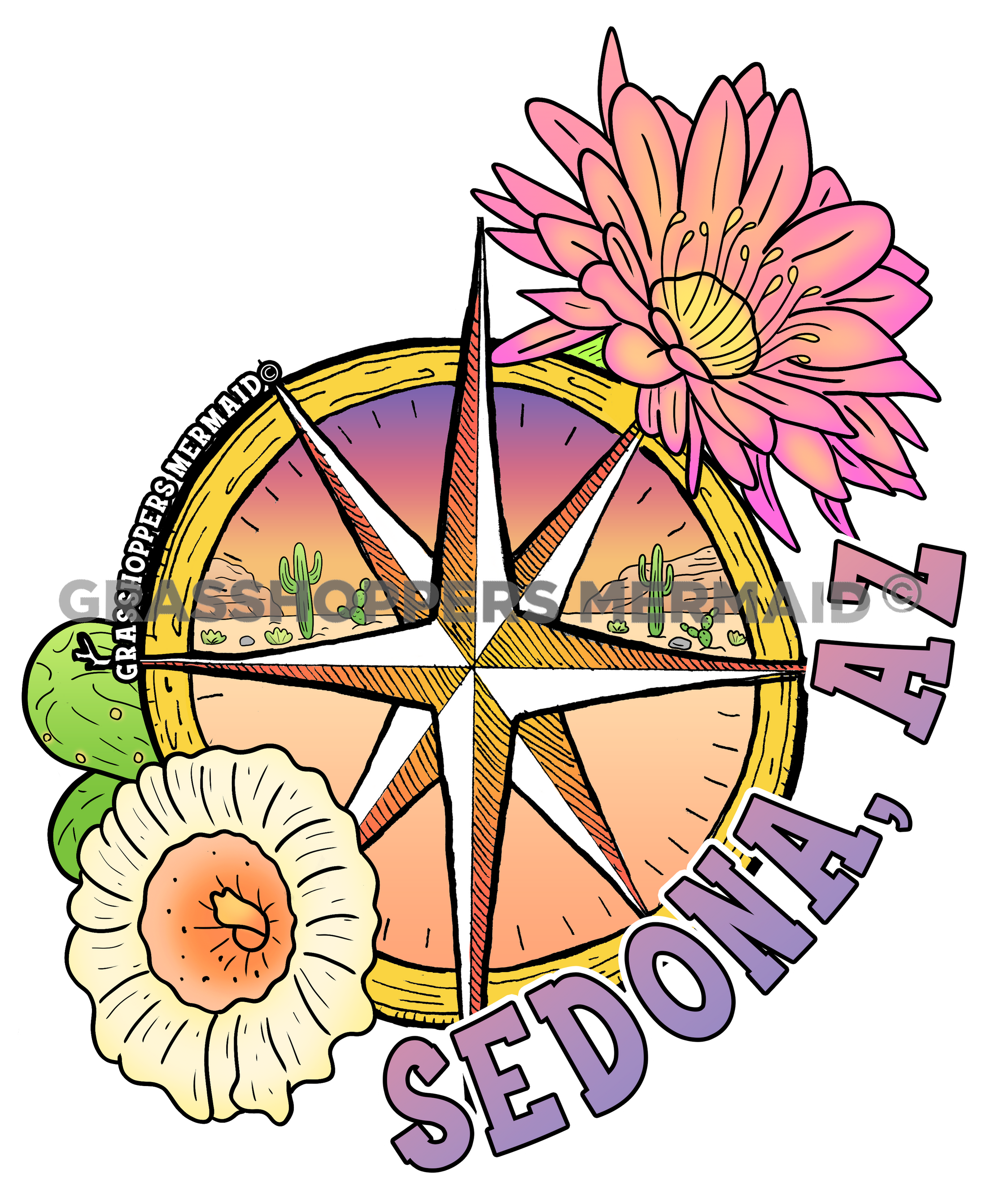 Desert Compass Rose