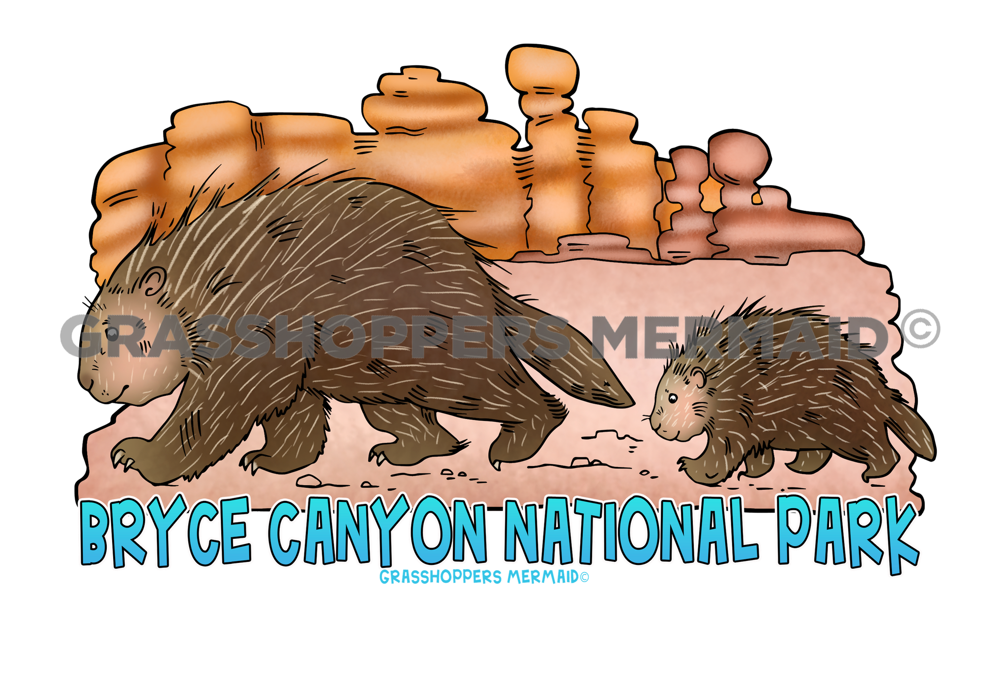 Desert Porcupine Family