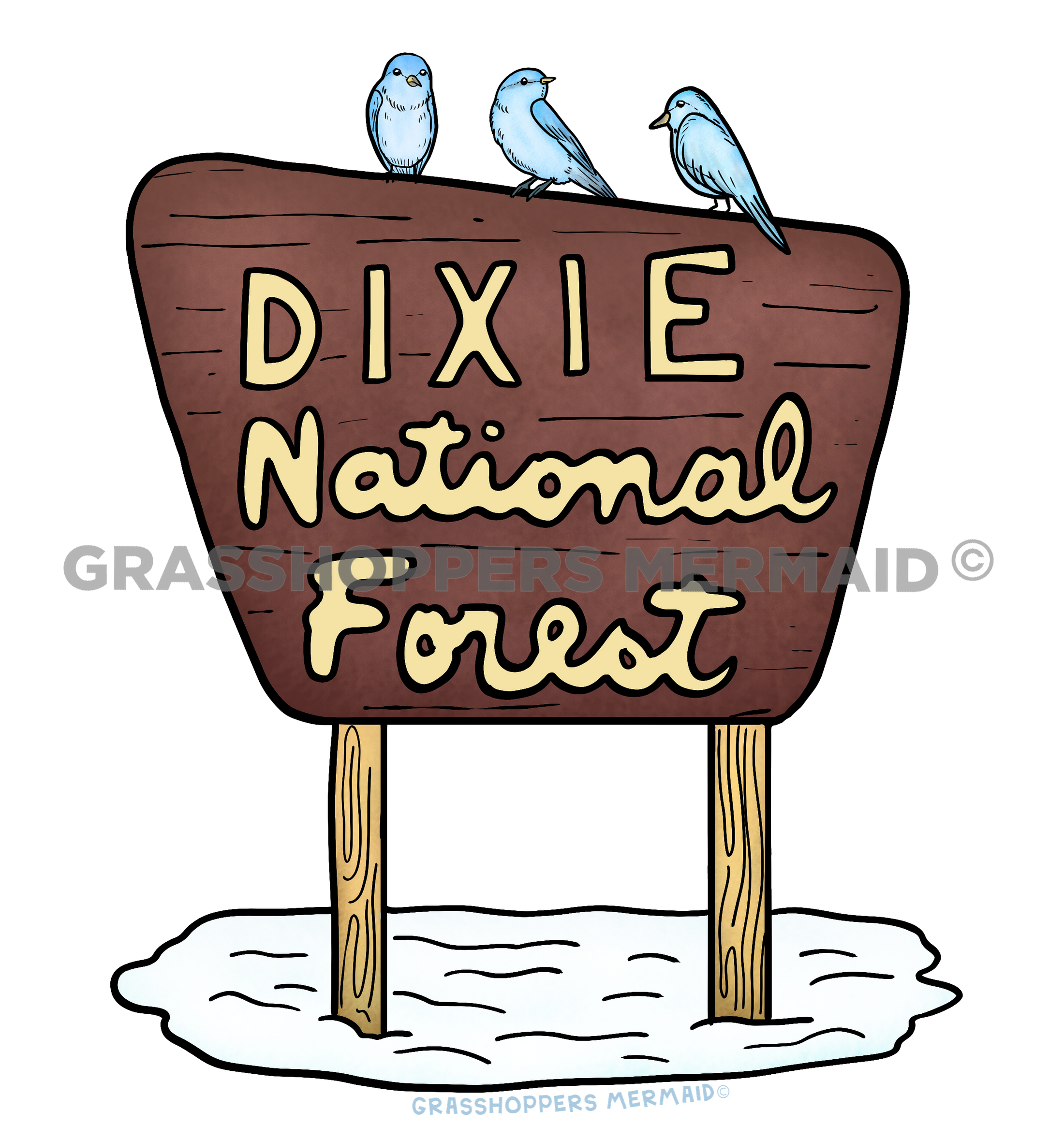 Dixie National Forest Sign