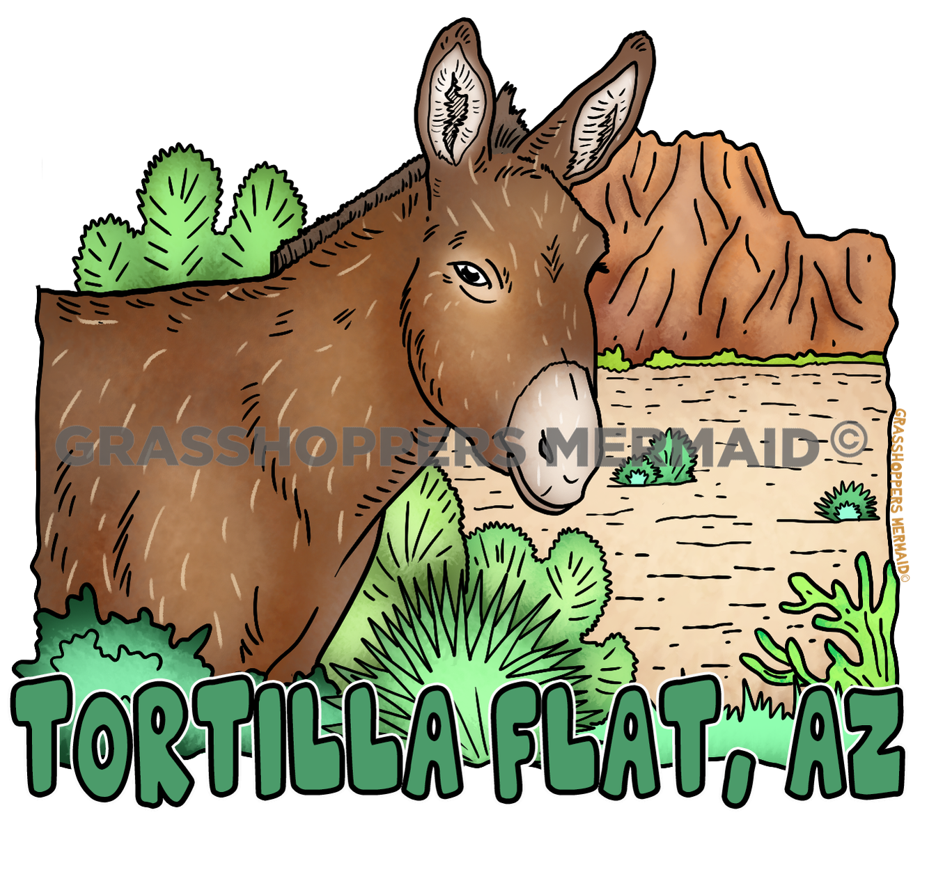 Donkey in the Desert
