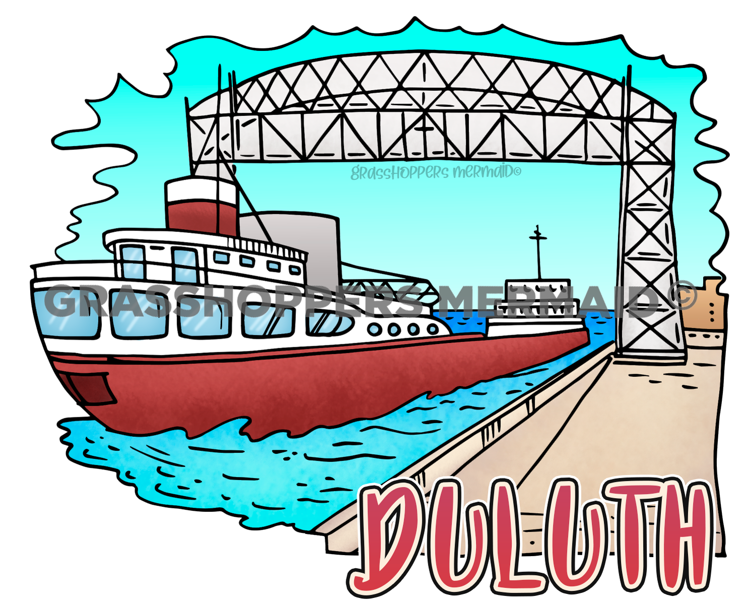 Duluth Ship Crossing
