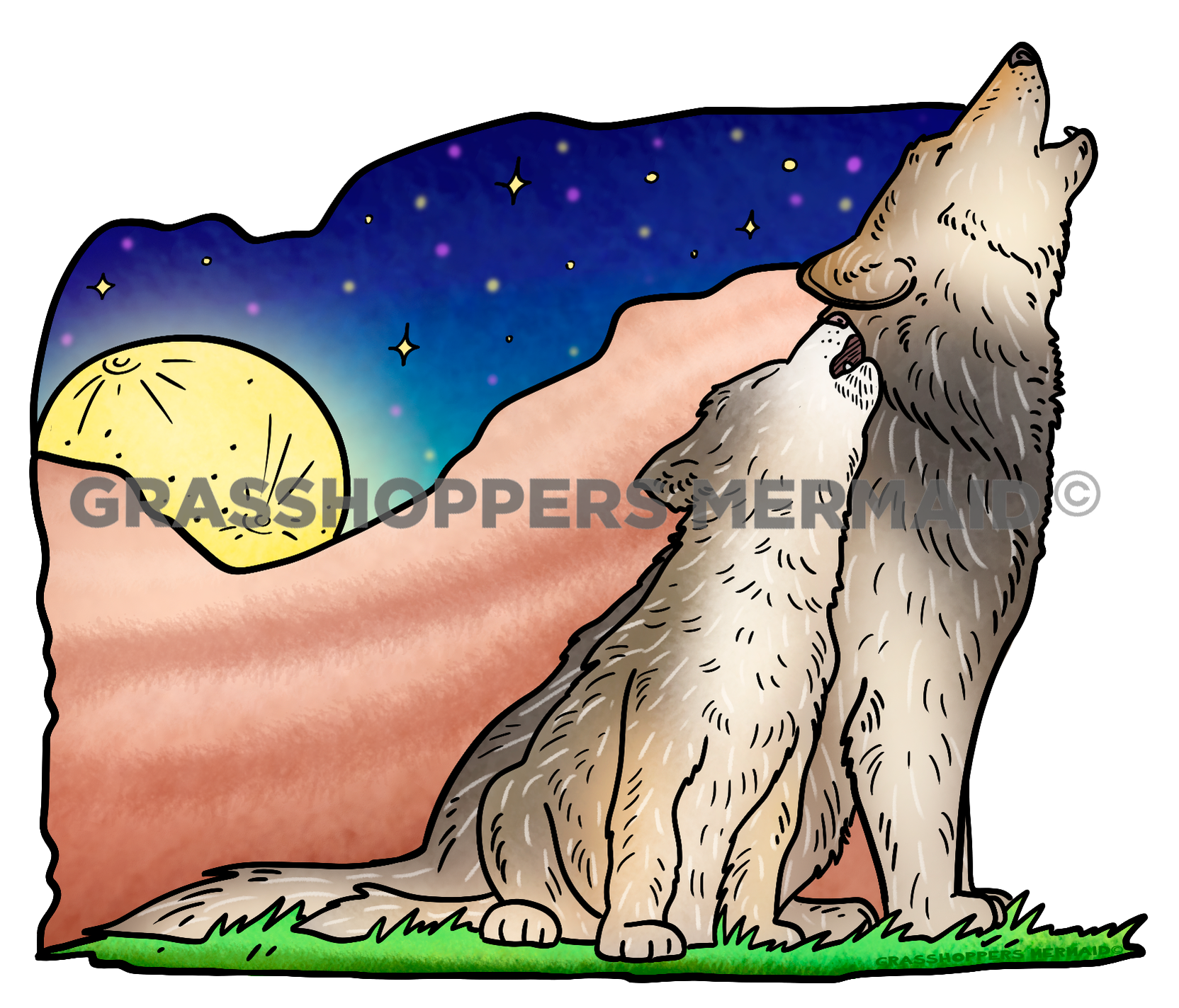 Duo Wolf Howl