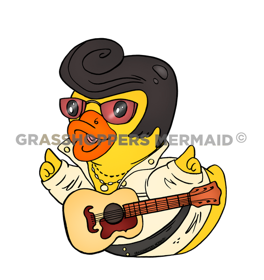 Elvis Guitar Duck