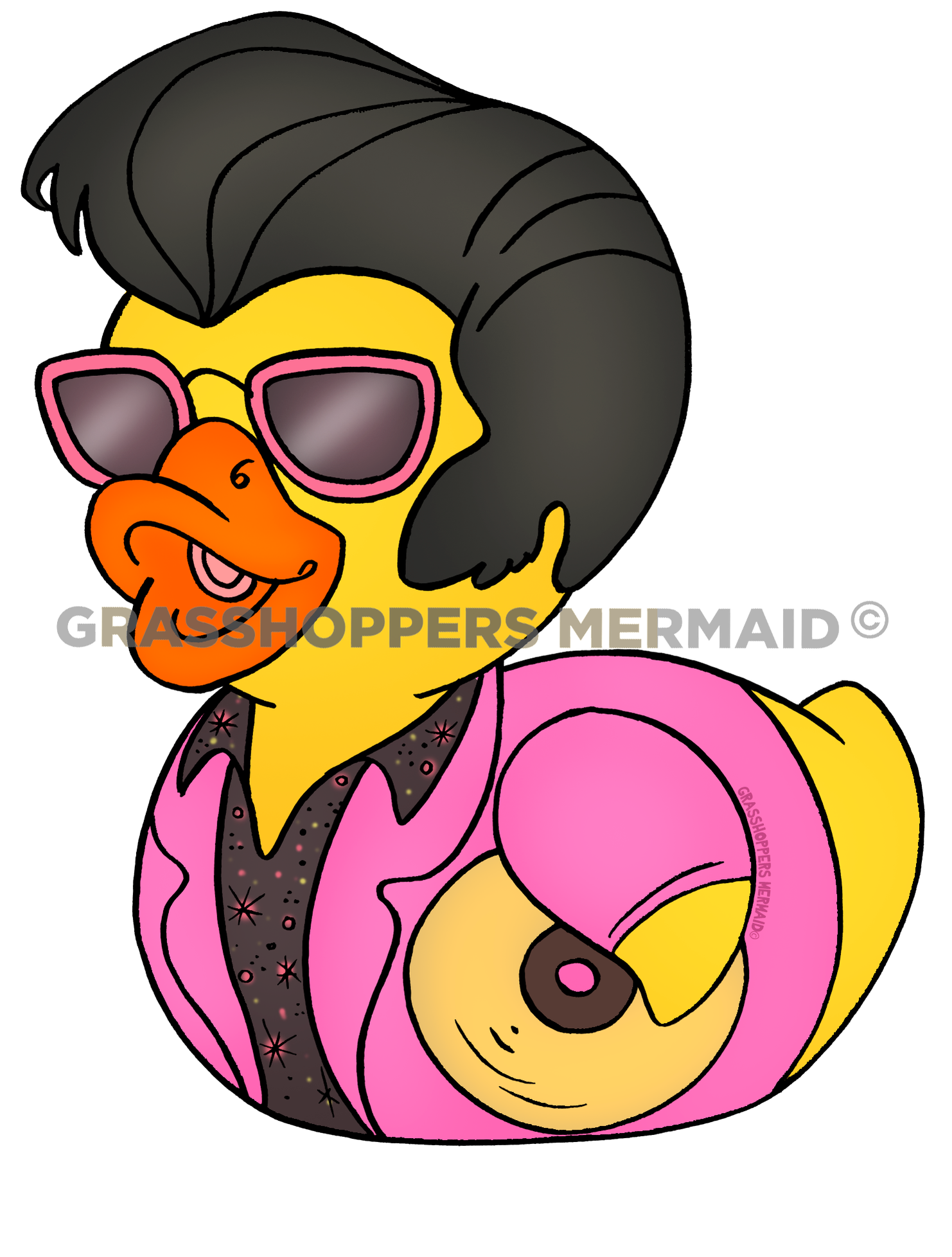 Elvis Pink Vinyl Duck