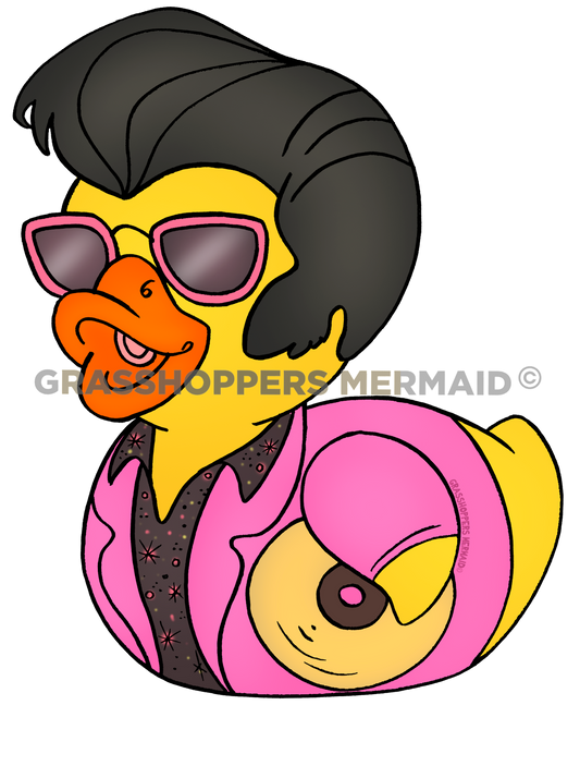 Elvis Pink Vinyl Duck
