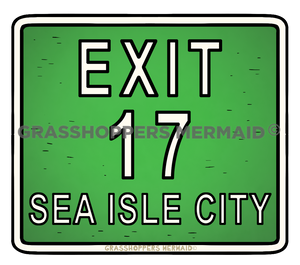 Exit 17 Sign